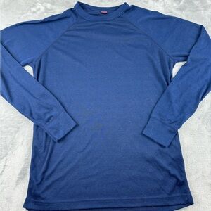 Patagonia Shirt Mens M Capilene Base Layer Long Sleeve Navy Blue Vintage USA